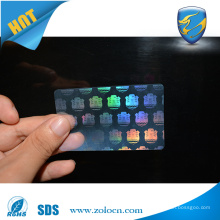 High quality transparent hologram running numbers stickers in sheet